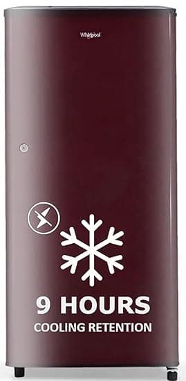 Whirlpool 184 L 3 Star Direct-Cool Single Door Refrigerator (205 WDE CLS 3S SHERRY WINE-Z, Red, 2023 Model)